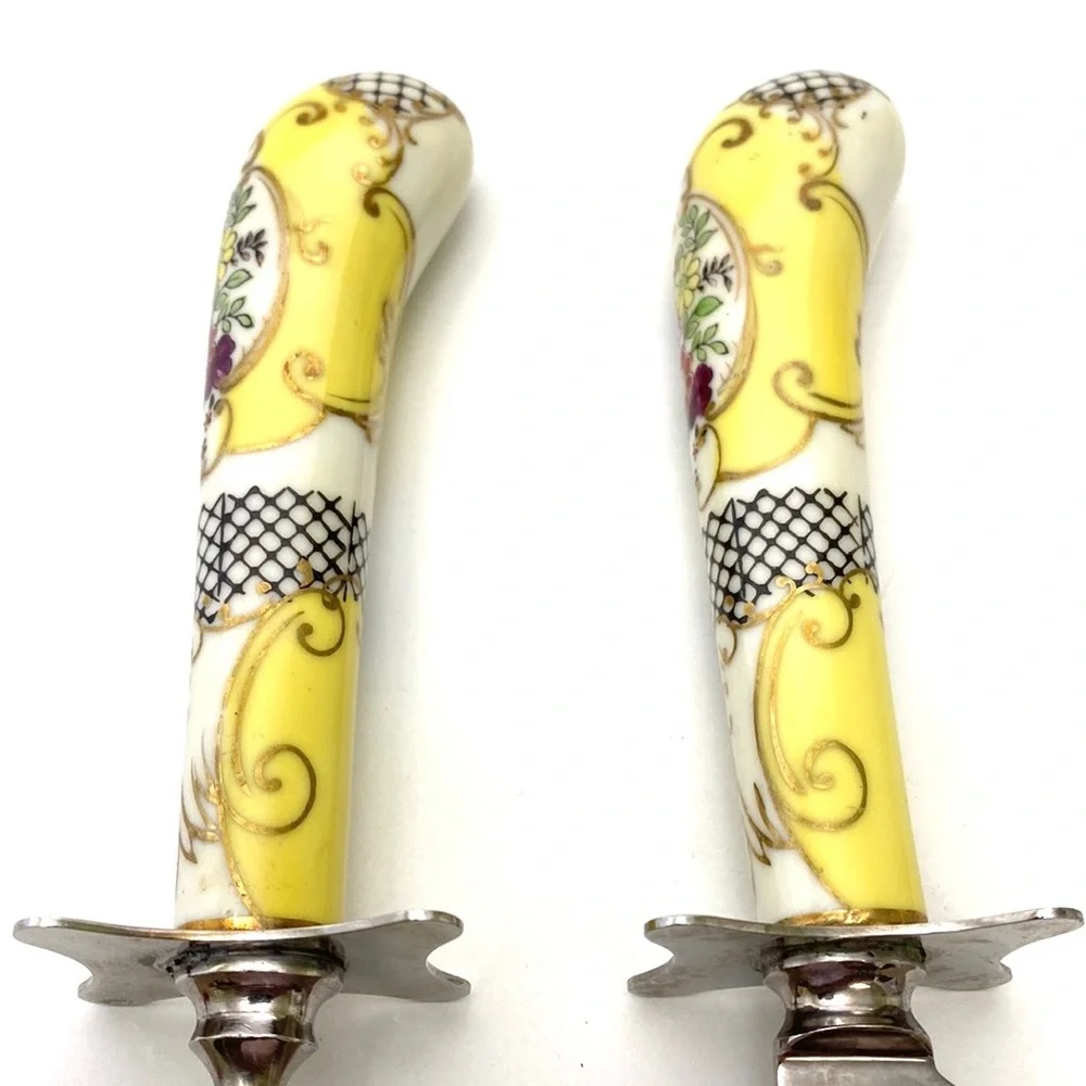 Judson Forged Stainless/Bone China 2-Piece Carving Set Vintage